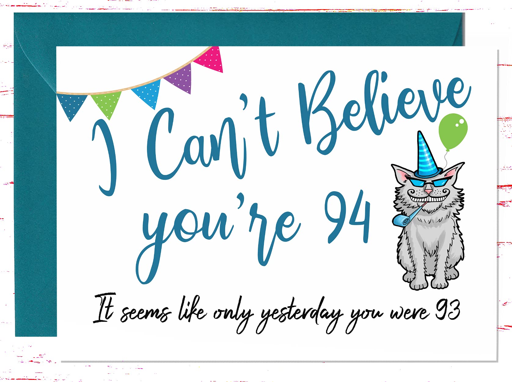 Amazon.com : 94th Birthday Card - Funny Joke 94th Birthday Card for 94 Year  Old Birthday : Office Products