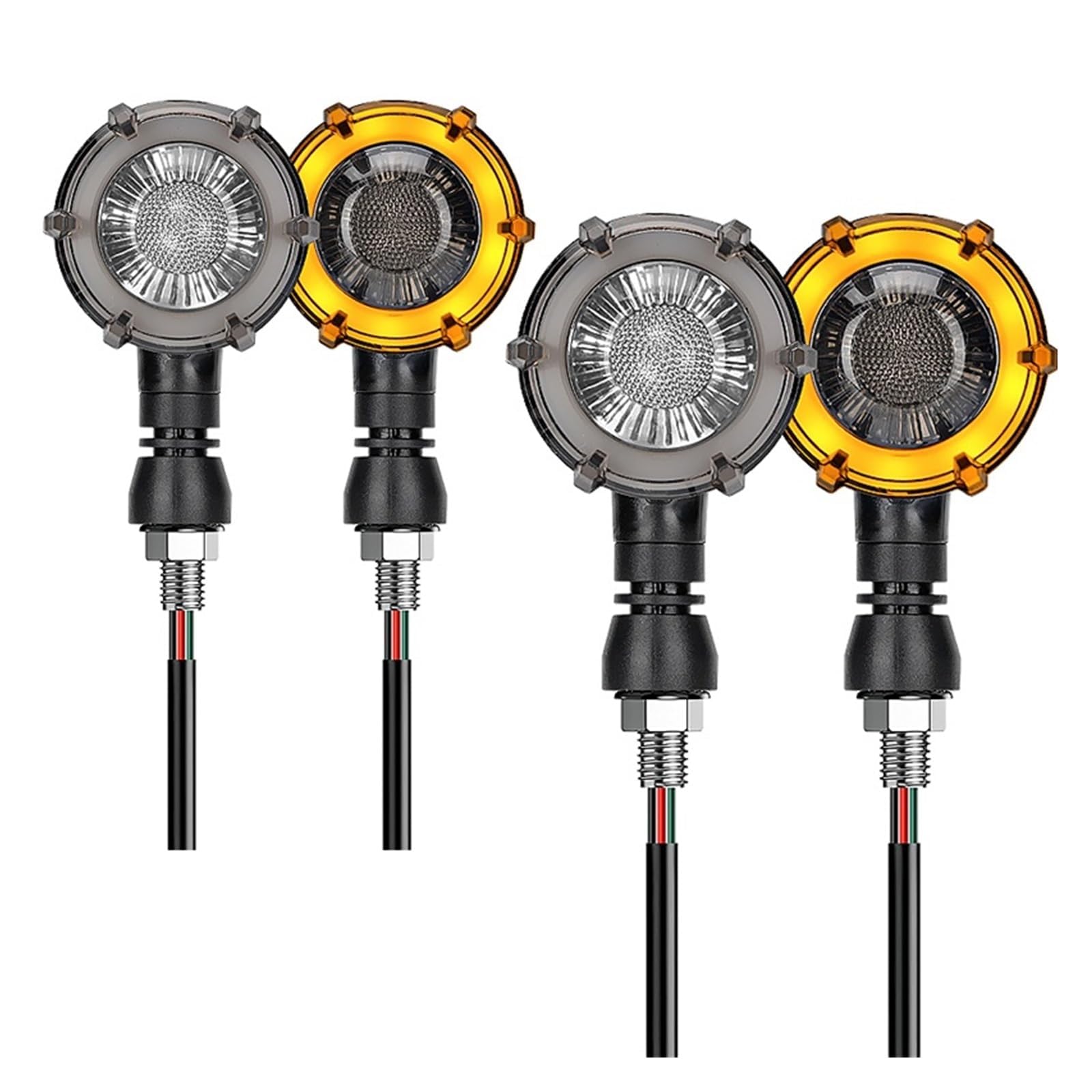 Mini Indicatori di Direzione Per HONDA Shadow VT750 600 VT600 Grom 125 CBR600F Indicatore di direzione per moto Luci a LED sequenziali a flusso continuo per indicatore lampeggiante 12V
