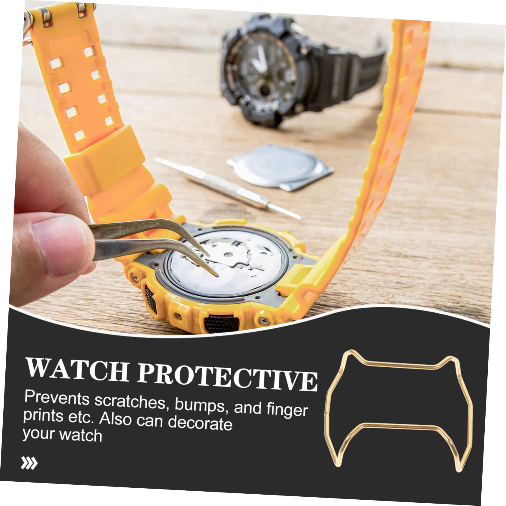 BESTonZON 5pièces Bumper De pour Montre Coque De Écran Compacte Et Accessoire Et Pratique pour Montre Homme Aux Et Facile à Installer