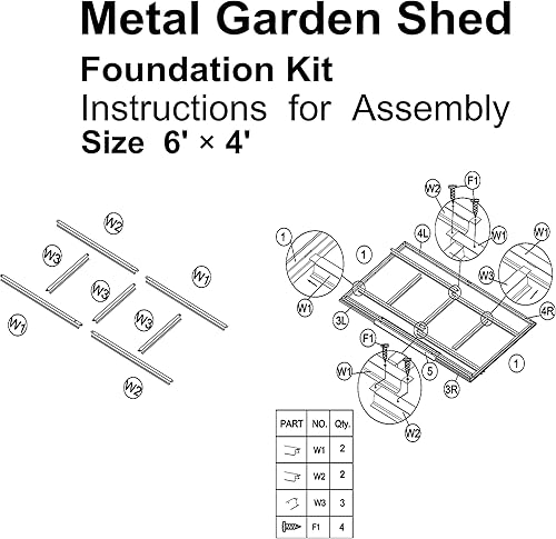 Miniatura 7 de Cobertizo de almacenamiento de 6 x 4 pies, cobertizos exteriores de metal y almacenamiento al aire libre de acero galvanizado con ventilación y