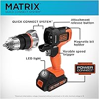 Vista 3 de Juego de 6 herramientas con estuche Matrix BDCDMT1206KITC de Black & Decker