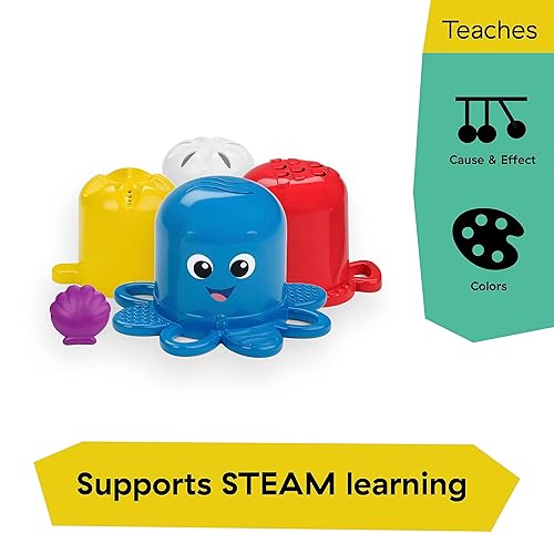 Miniatura 5 de Baby Einstein Ocean Explorers Opuss Stack  Stream - Vasos apilables sensoriales para niños de 3 meses en adelante