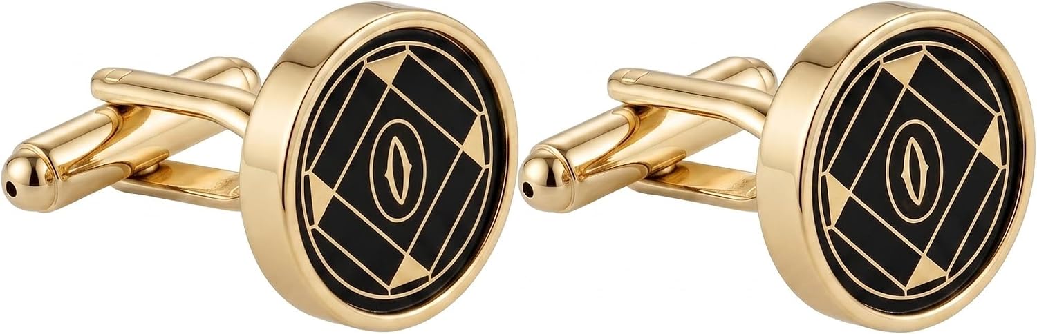 925 Sterling Silver Cufflinks for Men, White gold Plated Classic Business Dress Shirt Cuff Links