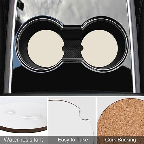 Miniatura 6 de 2 posavasos personalizados para automóvil, soporte para tazas de automóvil, añade tu foto personalizada, texto, accesorios para vehículos, tamaño