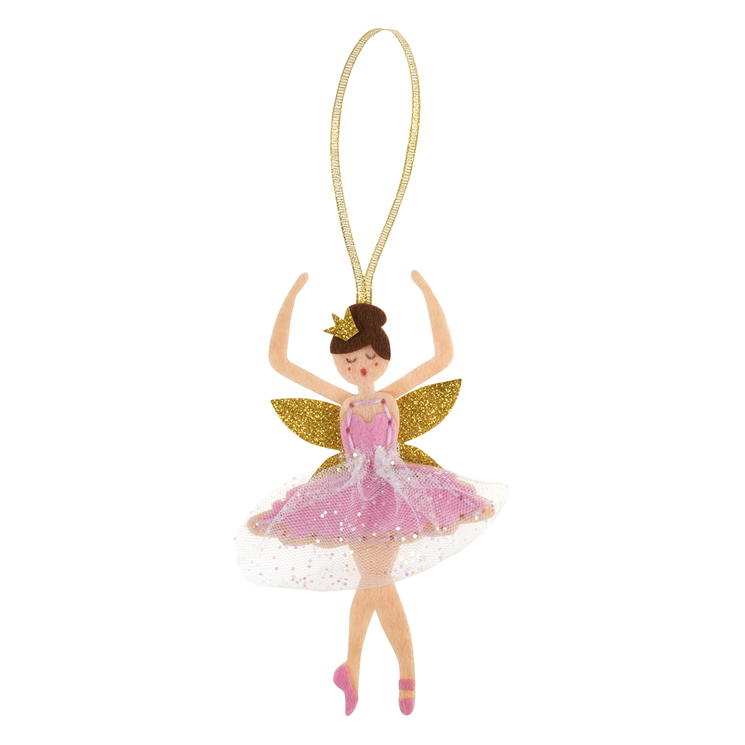 Trimits Christmas Felt Decoration Kits, 8 x 13cm, Sugar Plum Fairy