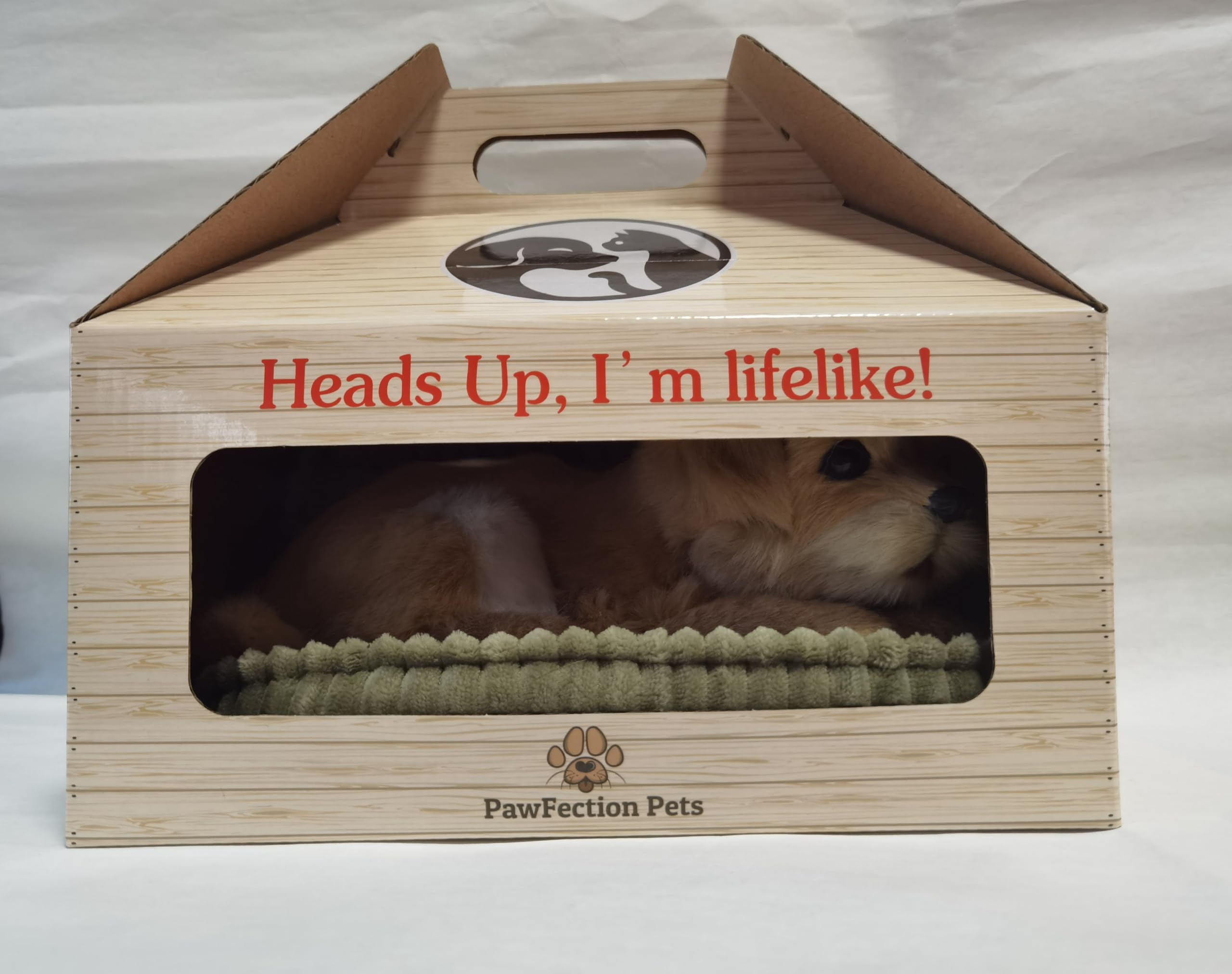 PawFection Pets Golden Retriever Dog, Realistic, Lifelike Stuffed Interactive Nodding Pet Toy, Companion Pet Puppy with 100% Handcrafted Synthetic Fur - Image 9