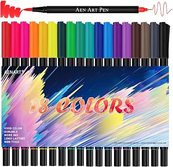 brush tip markers amazon