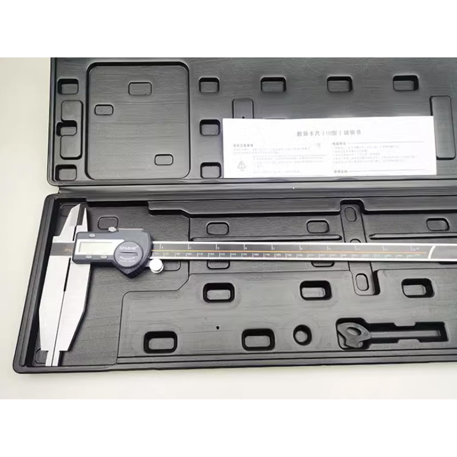 Digital Messschieber 300 mm mit Schnabellänge 90 mm, Schieblehre Messwerkzeuge IP54 Spritzwasserdicht Staubdicht Schutzdesign