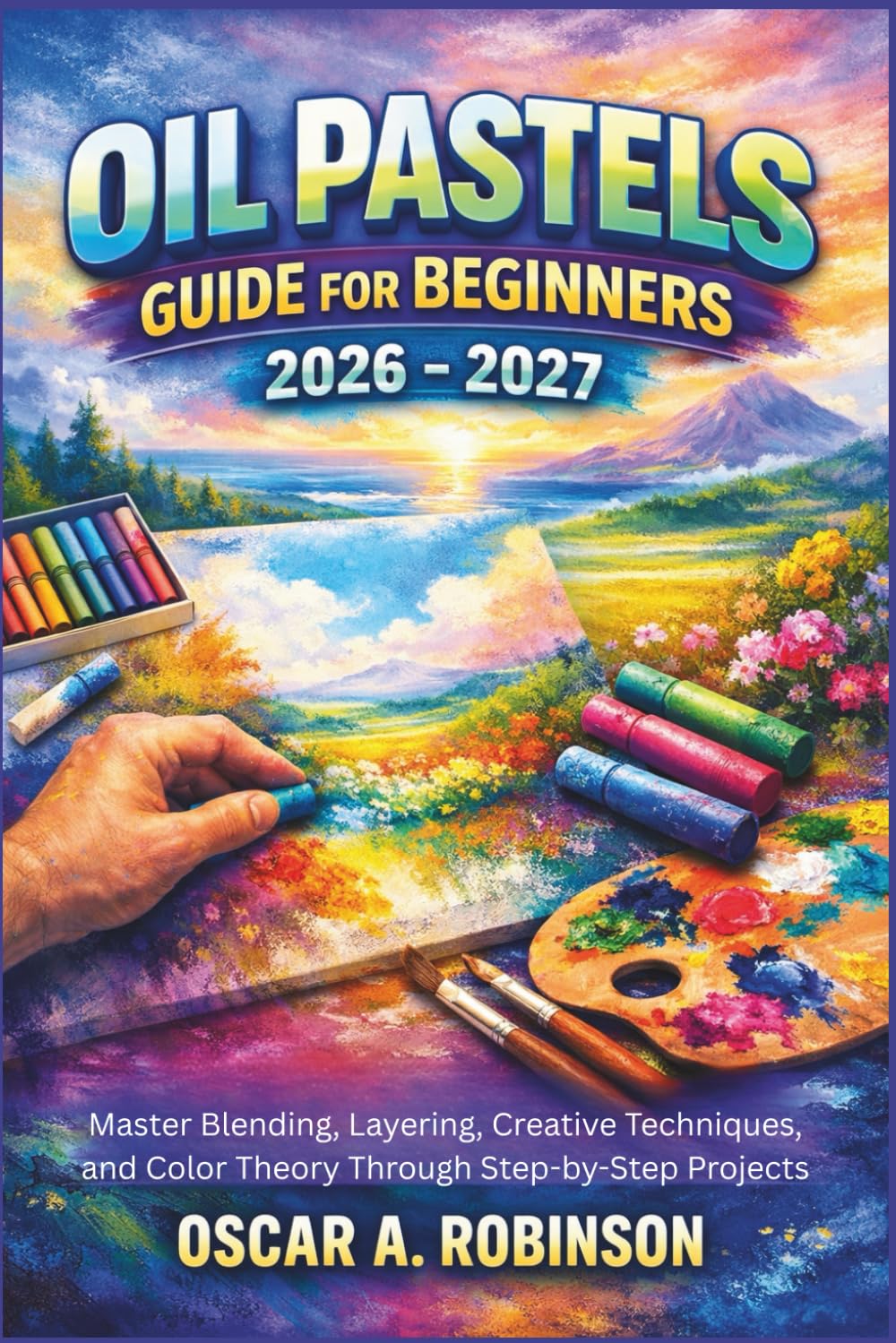 Oil Pastels Guide For Beginners 2026 – 2027: Master Blending, Layering, Creative Techniques, and Color Theory Through Step-by-Step Projects