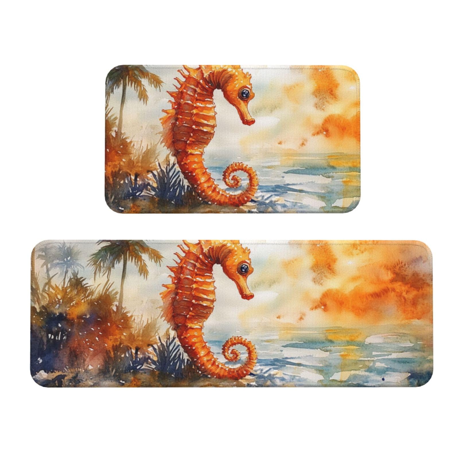 Alfombras de cocina antideslizantes y acolchadas de diseño marino para proteger tus pies