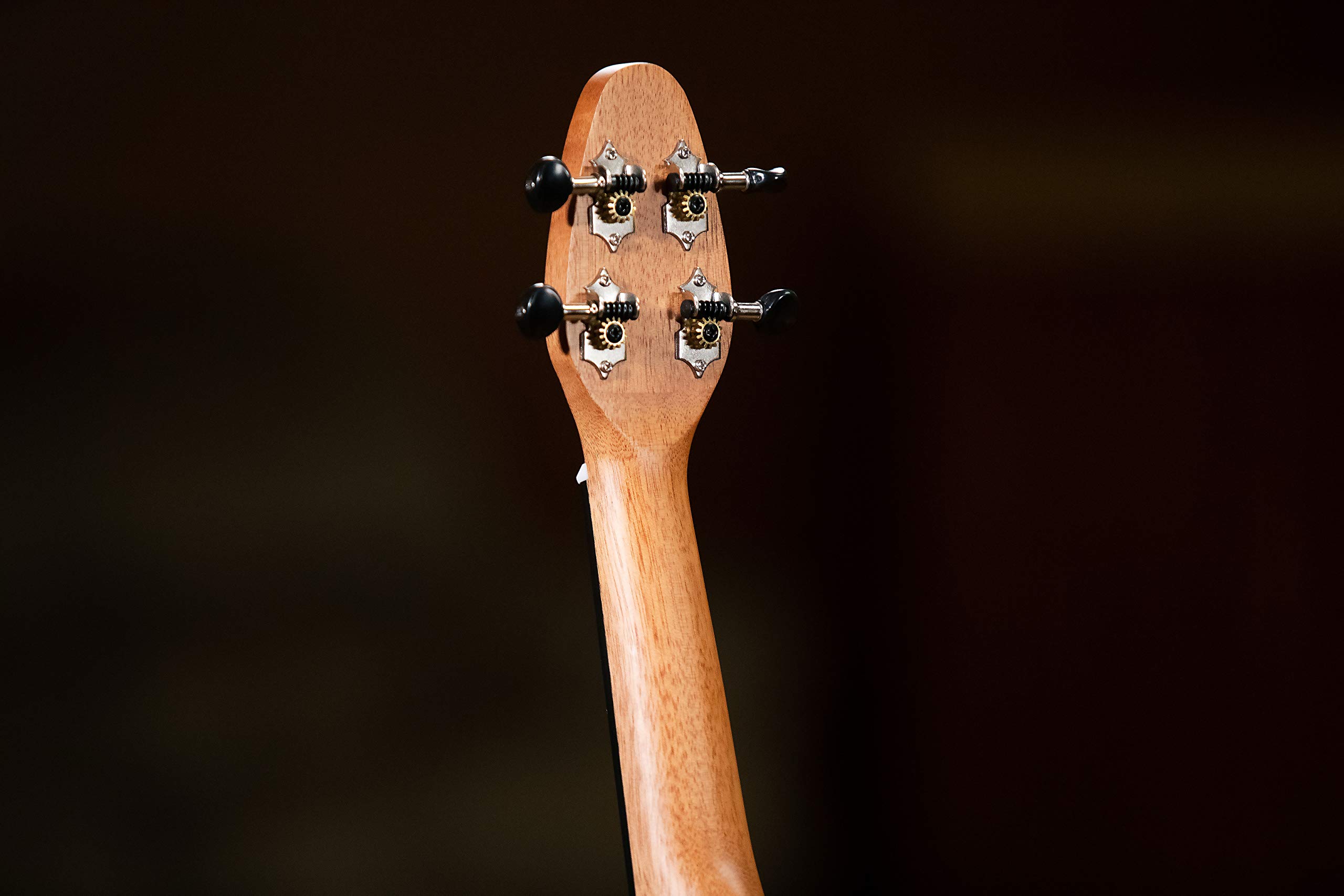Ortega Guitars Akustyczne Ukulele Sopranowe – Seria Keiki K2 – w Zestawie z Akcesoriami – Mahoń/ABS, Wykończenie Naturalne (K2-MAH)