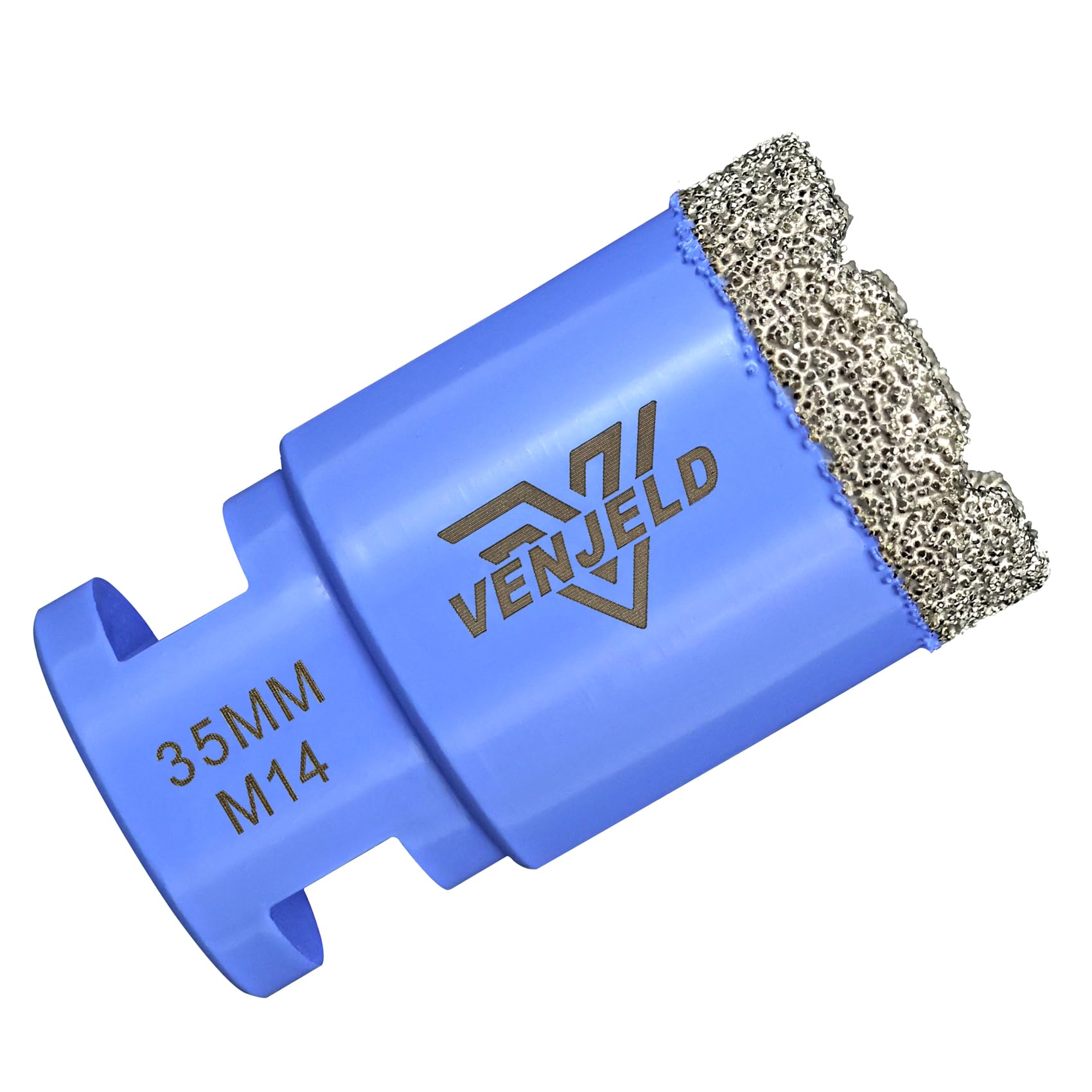 Diamond Tile Drill Bit 35mm Hole Saw with M14 Thread Dry Drilling for Ceramic Porcelain Tile Granite Marble Stone VENJELD