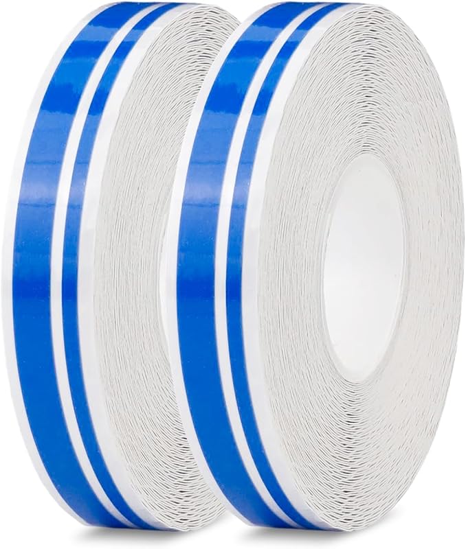 Fita Pinstripe Automotiva OXDFK Azul em Vinil para Carro, Moto e Capacete – 2 Rolos