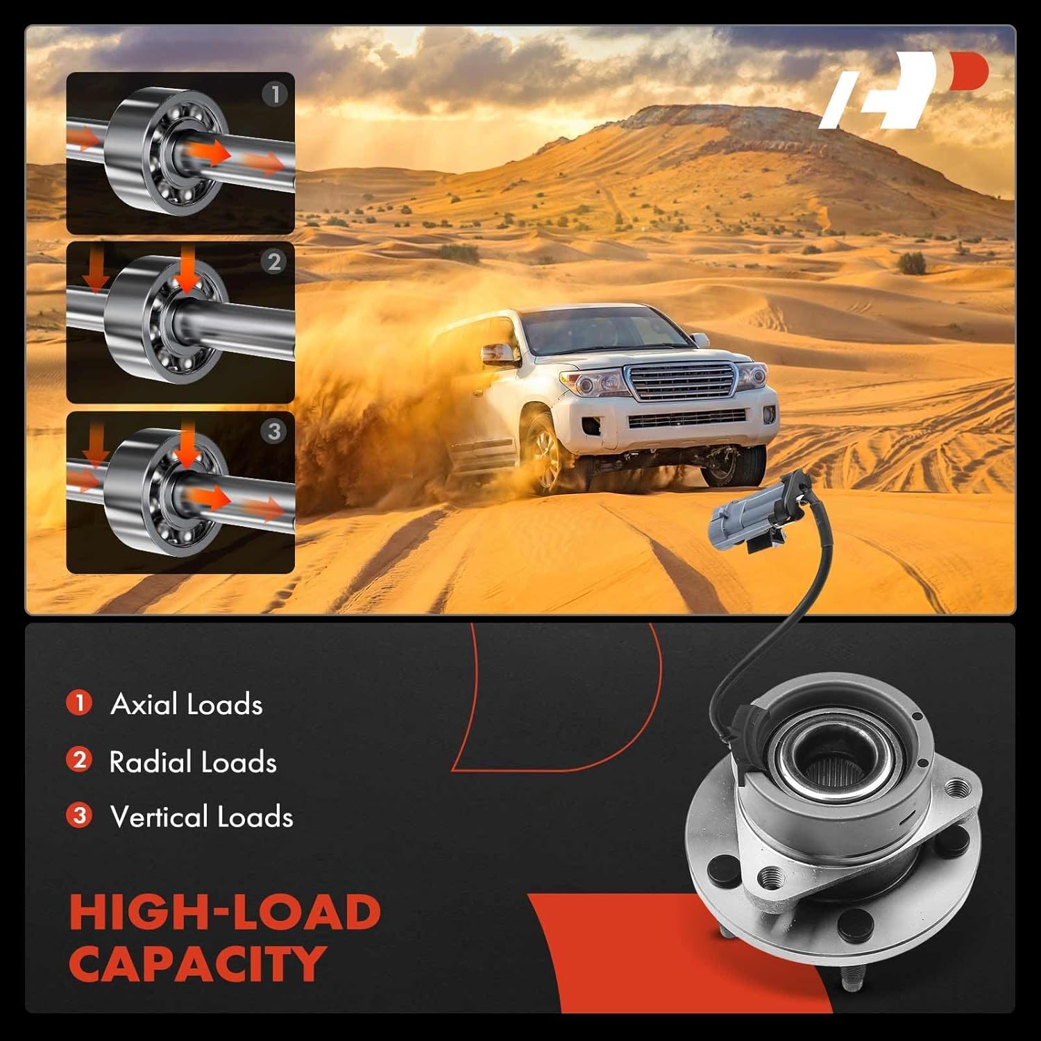 A-Premium 2 x Front Wheel Bearing and Hub Assembly with ABS & 5-Lug Compatible with Chevrolet HHR 06-11, Cobalt 05-10, Pontiac G5 07-09, Pursuit 05-06, Saturn Ion 03-07