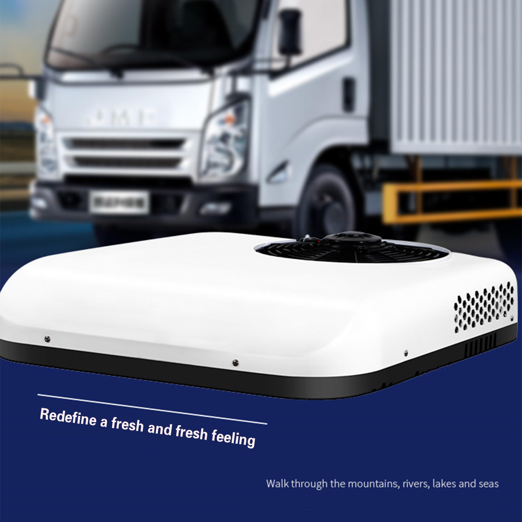 Acondicionador De Aire Ultra Delgado Para La Pista De Carrasanos: Bajo Ruido, Ahorro De Energía, Conversión De Frecuencia Inteligente Para Enfriamiento: Ajuste Universal Para Autocaravanas, Camiones