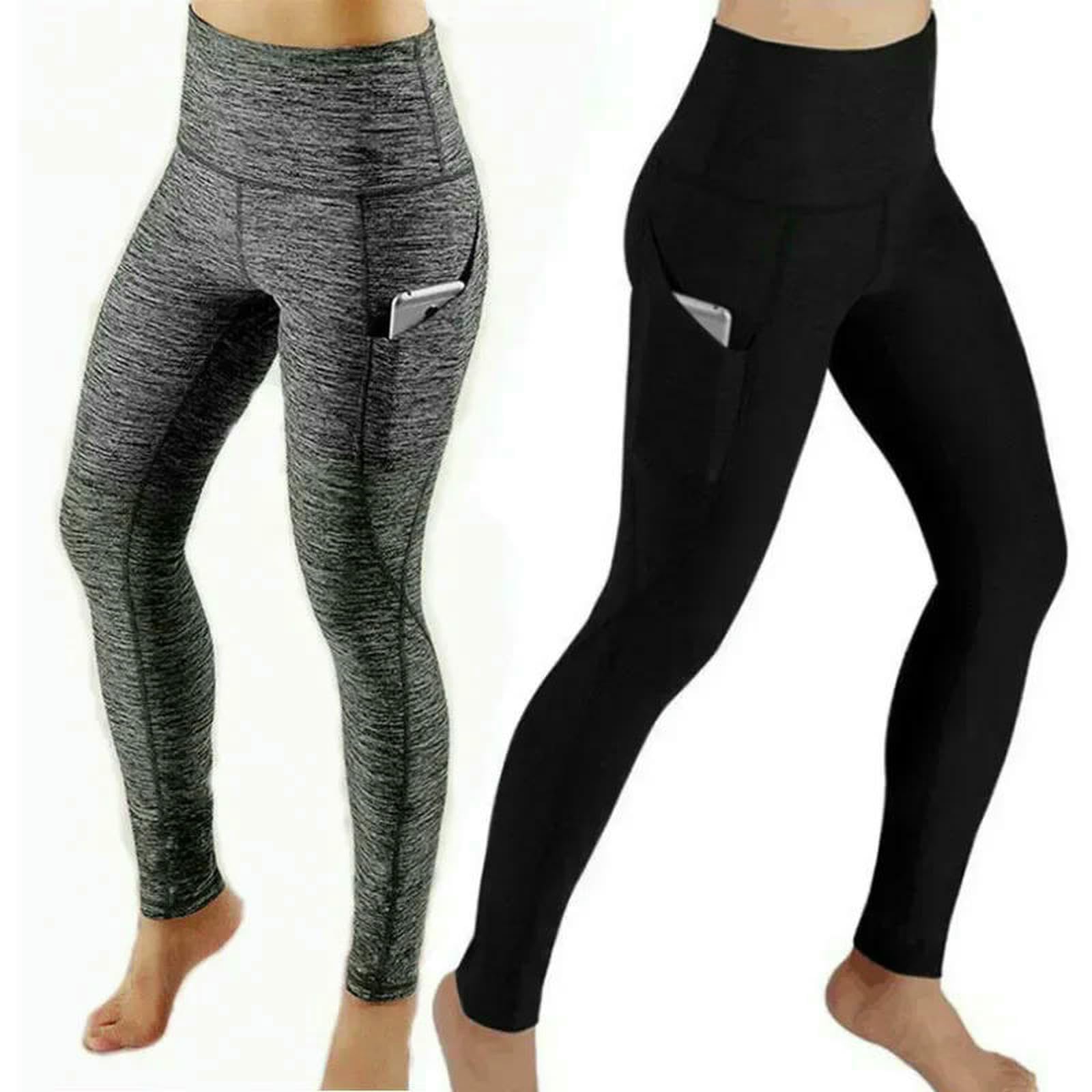Damskie spodnie legginsy z wysokim stanem pończochy fitness płynący dres dla kobiet joga szybkoschnący-czarny-l