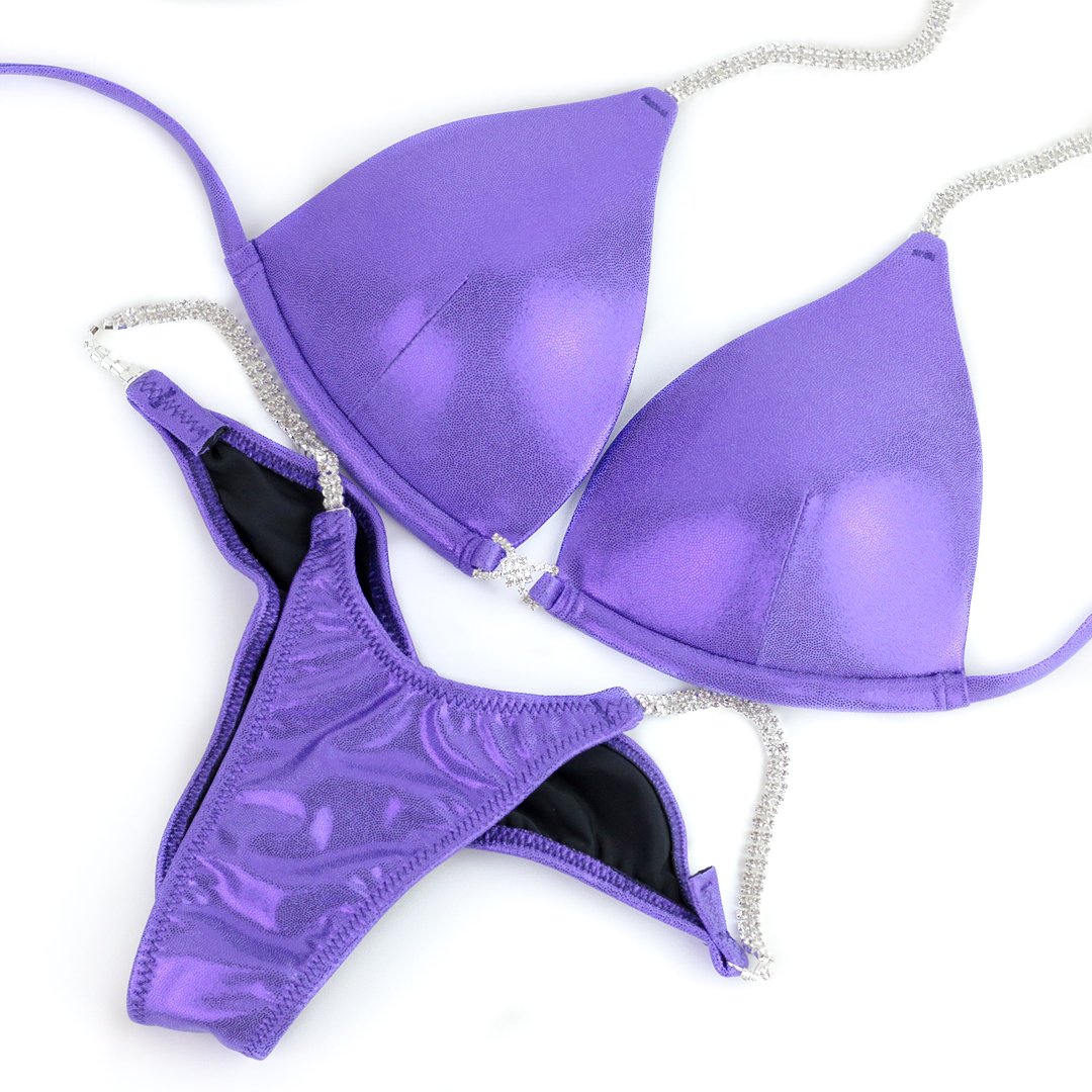 Vicky Ross Fit Plain NPC IFBB Competition Bikini (Lilac)