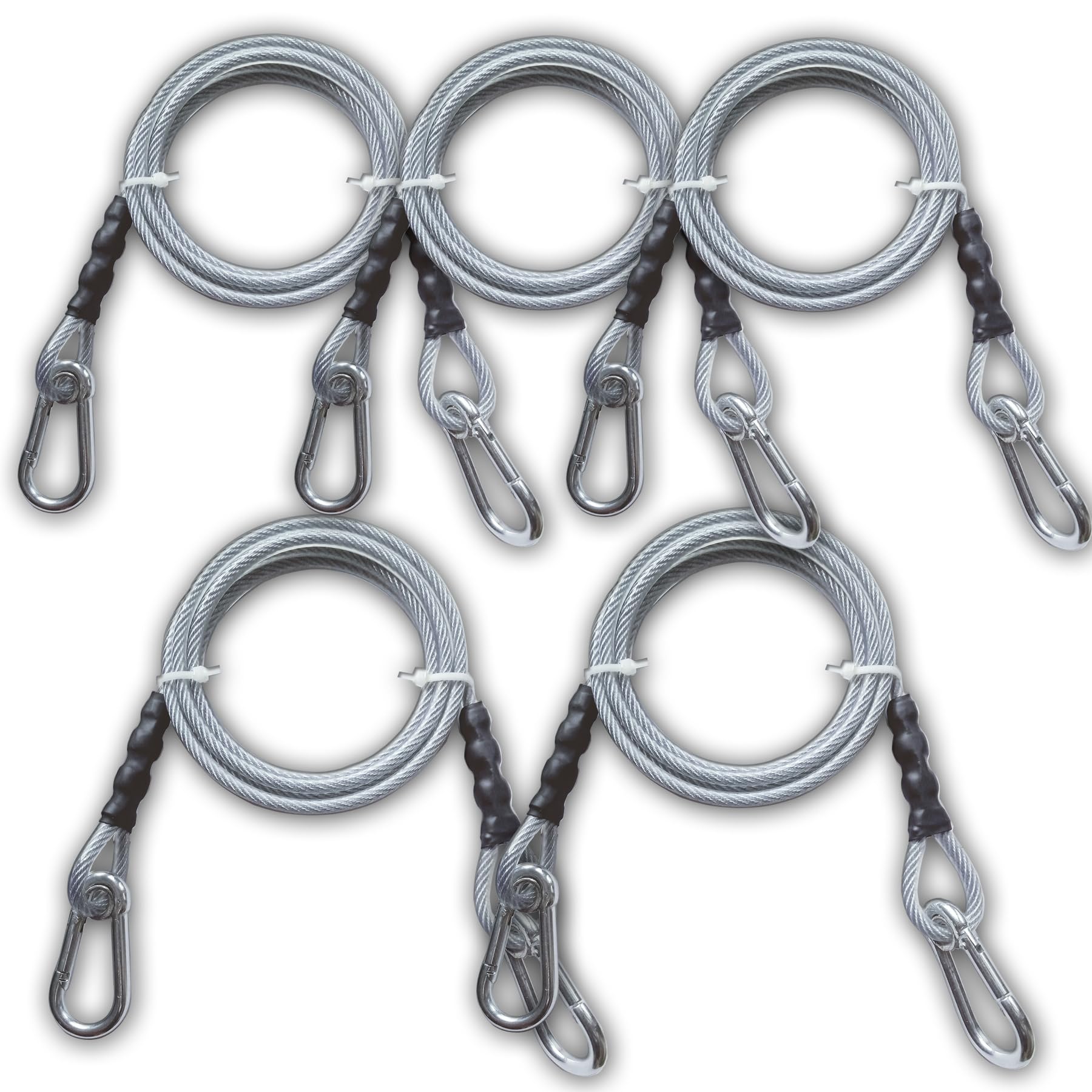 DUBIDU.Pet 4mm Tie Out Cable for Dogs Up to 125 Pounds,10 to 30 Feet SilverColor & Leashs for Loving Pets. (4mm/10ft x 10ps) (B0CQCH8MT8) Amazon Price History, Amazon Price Tracker