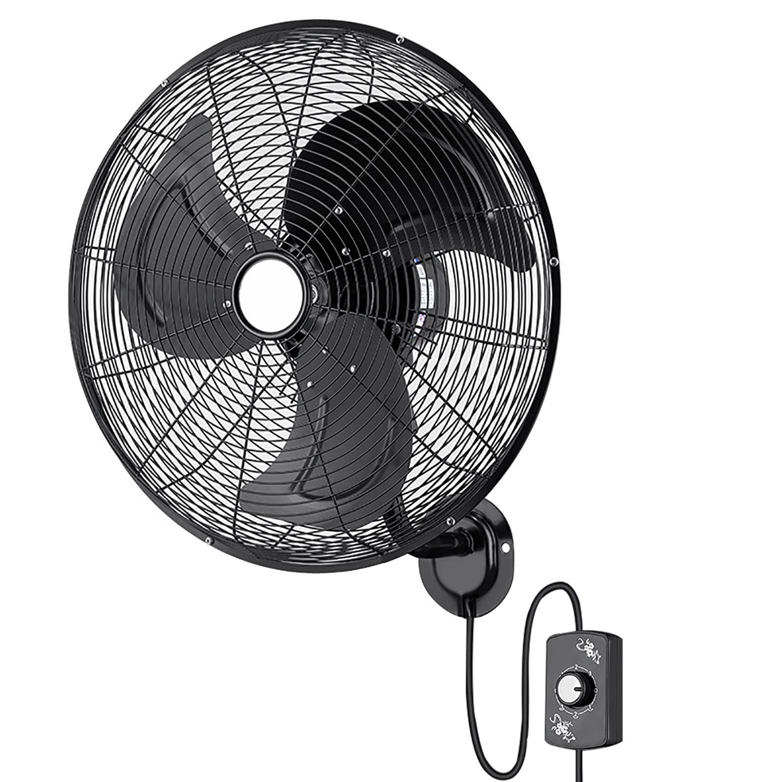 JKJZSALJ 20In Industrial Wall Mount Fan,120°Oscillating Wall Fan,3 Speed,Metal Fan,Adjustable Tilt,For Warehouse,Greenhouse,Workshop And Basement