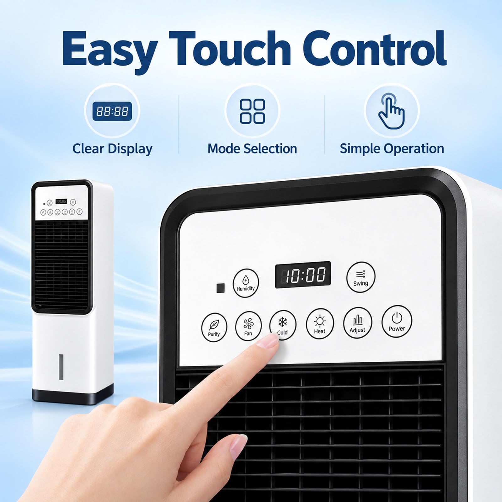 Climatiseur Portable avec Chauffage et Télécommande