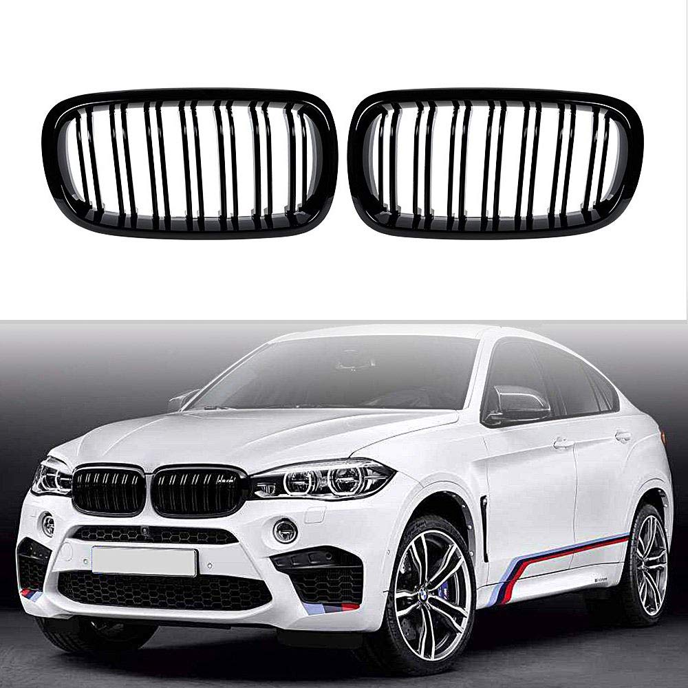 2014-2017 X5M F85 X6M F86 X5 F15 X6 F16 Noir brillant Sport Hood Grill Rein Grille avant