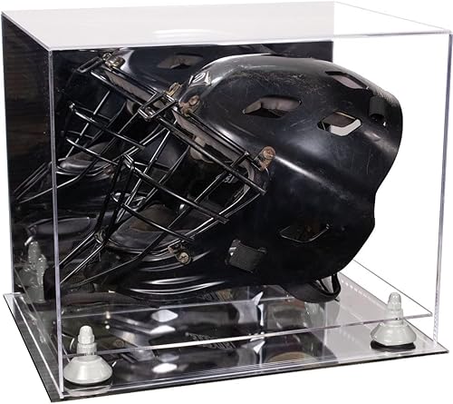 Miniatura 124 de vitrina de acrílico tamaño real casco fútbol americano.