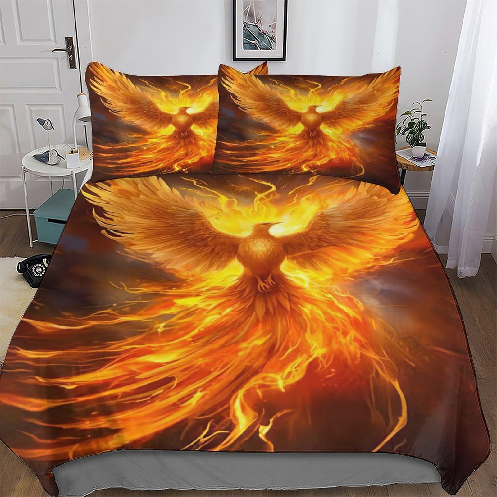 Housse de couette double 200x200cm Phénix pour créer un nid douillet dans la chambre des enfants