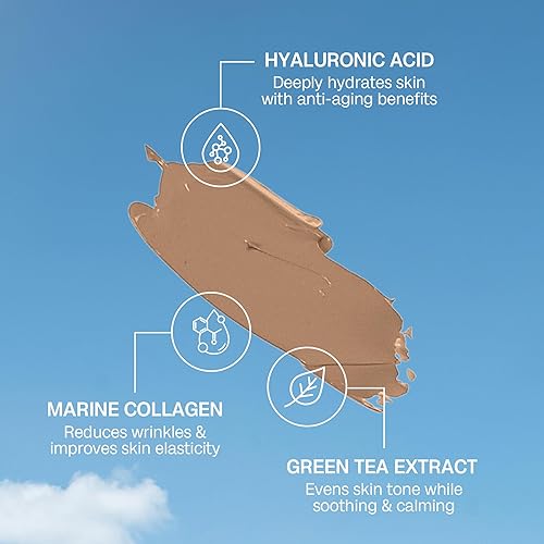 Miniatura 4 de Bali Body BB Cream SPF15 - Tan Shade  Crema facial transparente teñida con ácido hialurónico y colágeno marino  Sin parabenos, para todo tipo de