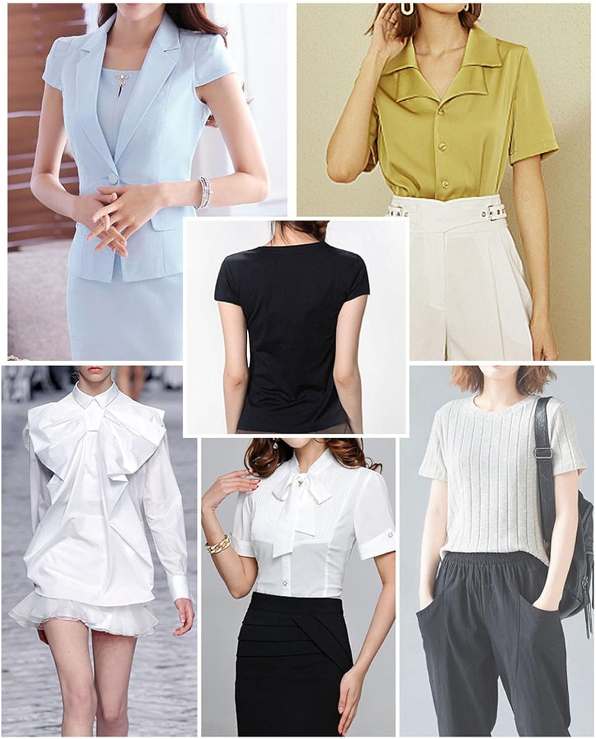 Womens Invisible 2 in 1 Built-in Shoulder Pads T-Shirt Tank Tops, Scoop Neck Basic Tee Camisole Seamless Regular