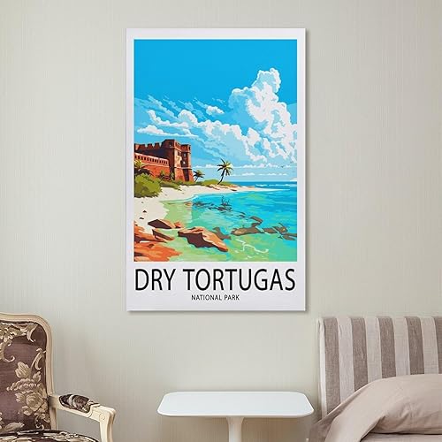 Miniatura 7 de Dry Tortugas Travel Poster Canvas Art Print Office Home Bedroom Decor Gifts Mural Poster20x30inch(50x75cm) Unframe-style