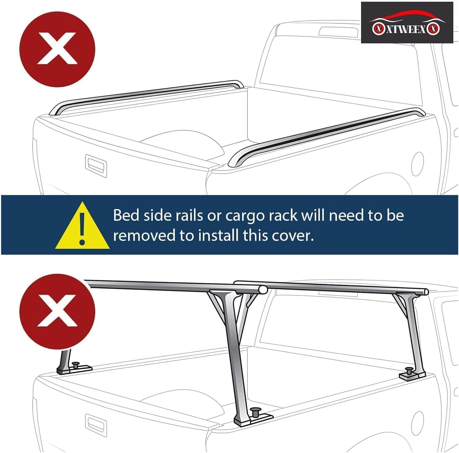 Hard Tri-fold Truck Bed Tonneau Cover Compatible with 5.2 FT for 2015-2026 Chevy Colorado/GMC Canyon Bed 5.2 FT Fiberglass and Waterproo w/o Multi-Flex Tailgate