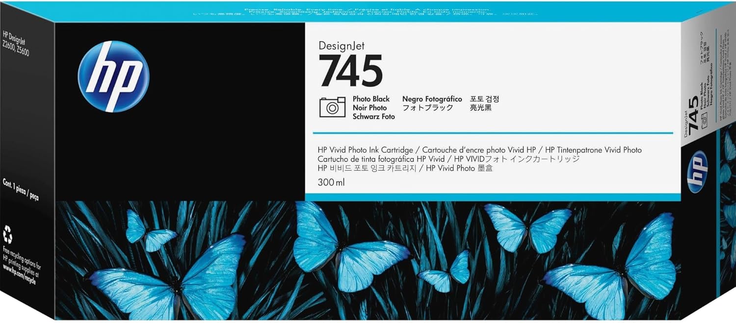 HP 745 300-ml Photo Black Desi