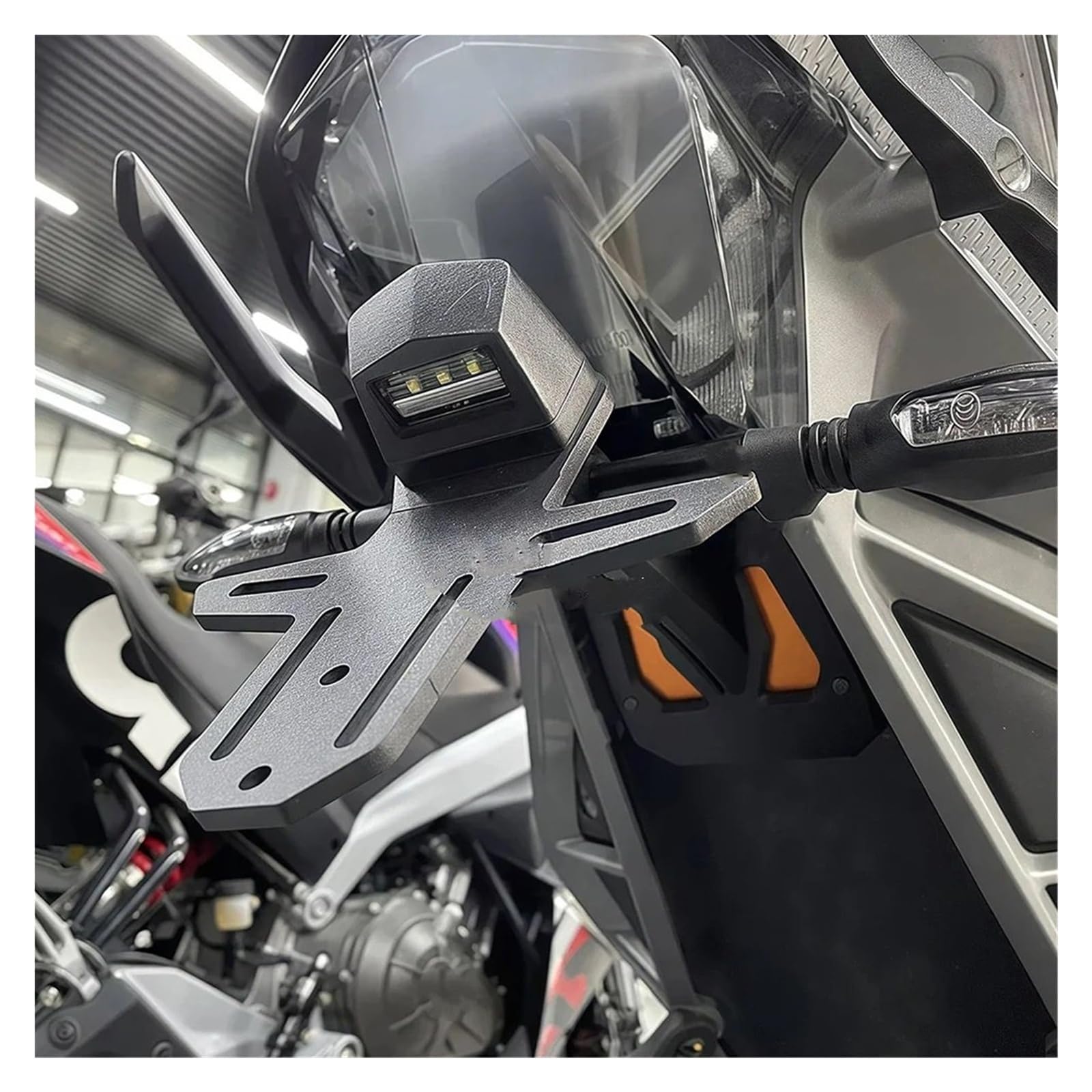 Pasuje Do Duk 390 390Duk 2024 Uchwyt Tablicy Rejestracyjnej Z Tyłu Rama Montażowa Akcesoria Motocyklowe Ramka tablicy rejestracyjnej Uchwyt