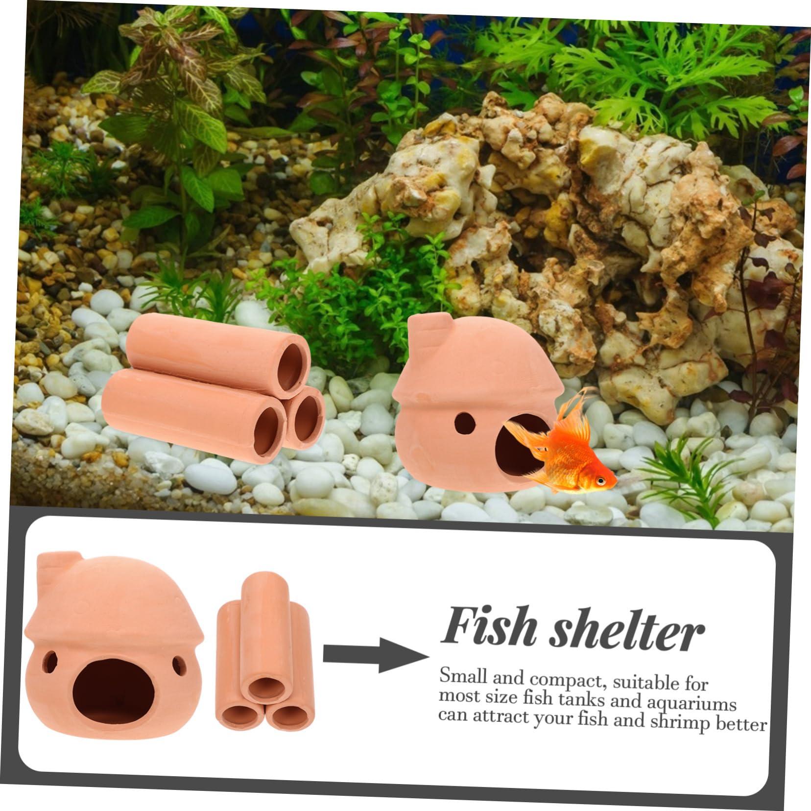 Sosoport 10stücke Aquarium Für Fische Und Garnelen Dekorative Verstecke Für Aquarien Für Zucht Und Habitatgestaltung Leicht Und Wasserneutral