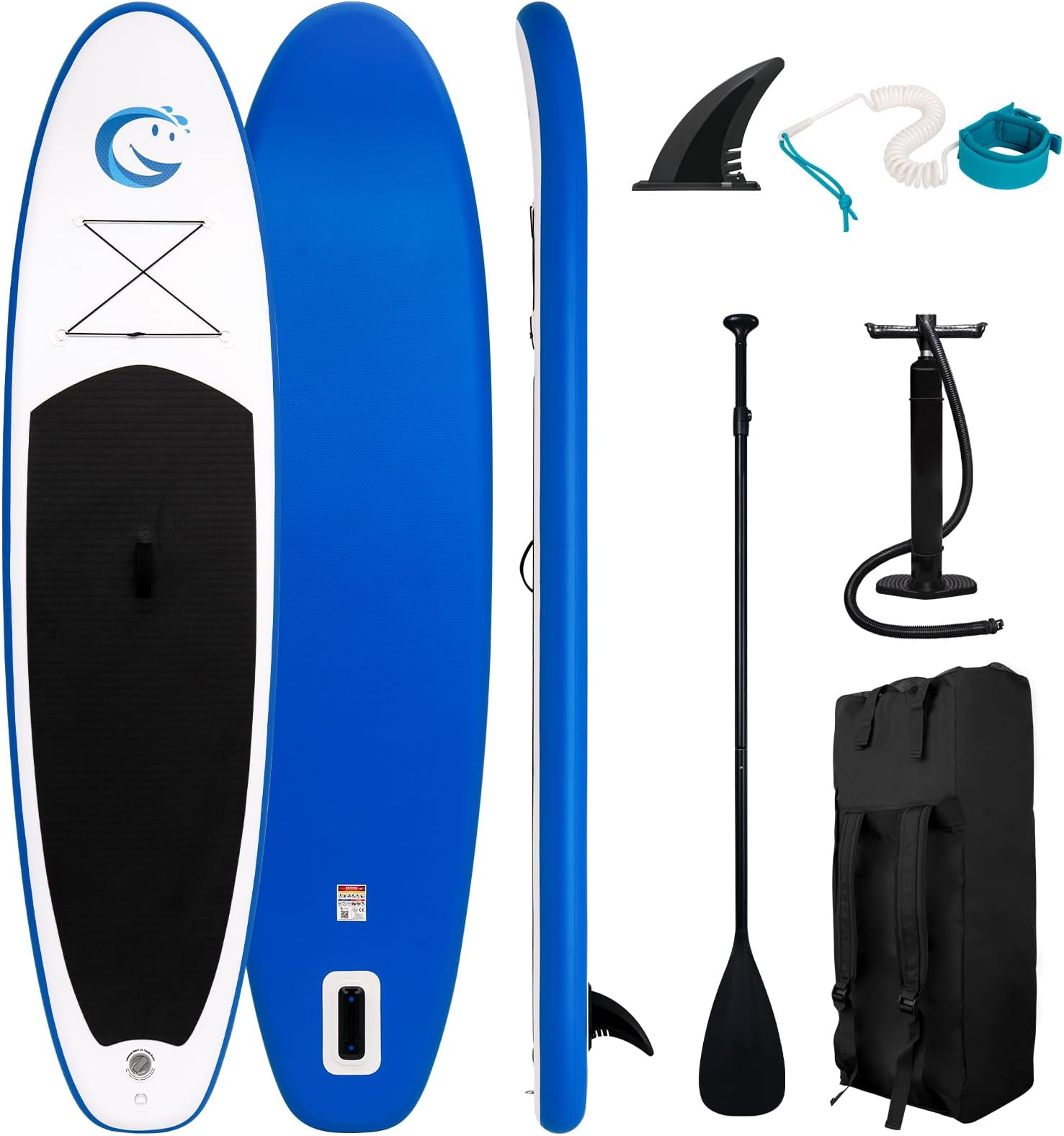 – FunWater Inflatable Stand Up Paddle Board Ultra-Light PaddleBoards with SUP,3 Fins,Adj Paddle,Pump,Backpack,Leash