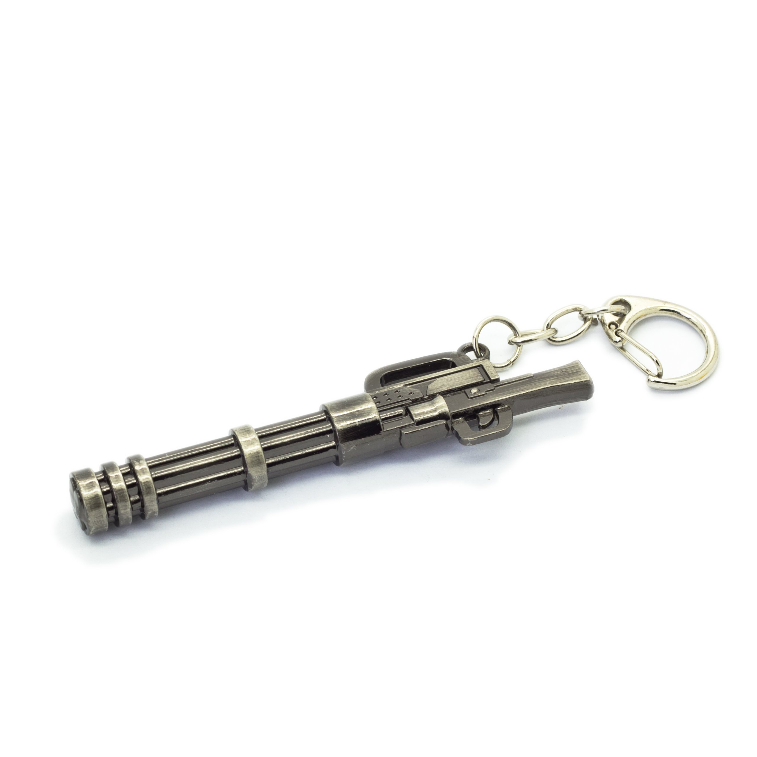Fat-Catz-Copy-Catz Bronze Mingfi Gatling Machine Gun Metal Model Keyring Keychain Pendant