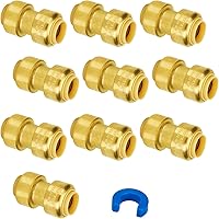 Vista 29 de SUNGATOR Acoplamiento de 1/2 pulgada, accesorios Pex a presión de 1/2 pulgada, acoplamiento recto de 1/2", accesorios de latón sin plomo