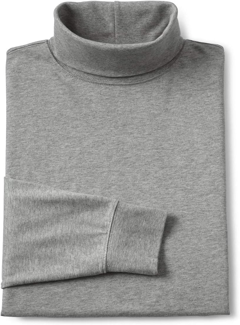 Lands' End Men's Super-T Cotton-Blend Turtleneck Shirt - Image 5