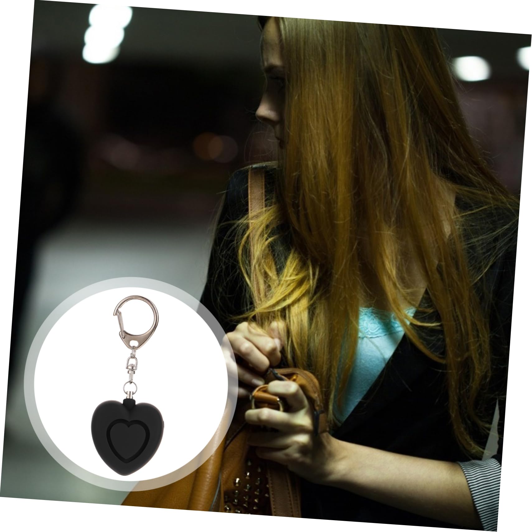 BESTonZON 5 Piezas Anti Sirena Grito Auto Llaveros para Mujeres Alarma De Seguridad Personal Luz LED Alarmas Personales para Mujeres Alarma De Seguridad Personal Alarma Segura Miss