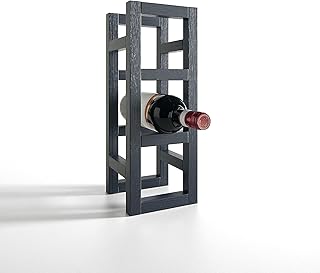 ARHome Portabottiglie Vino, 38.8 x 14.4 x 14.4, Blu Notte, Cantinetta componibile, Made in Italy