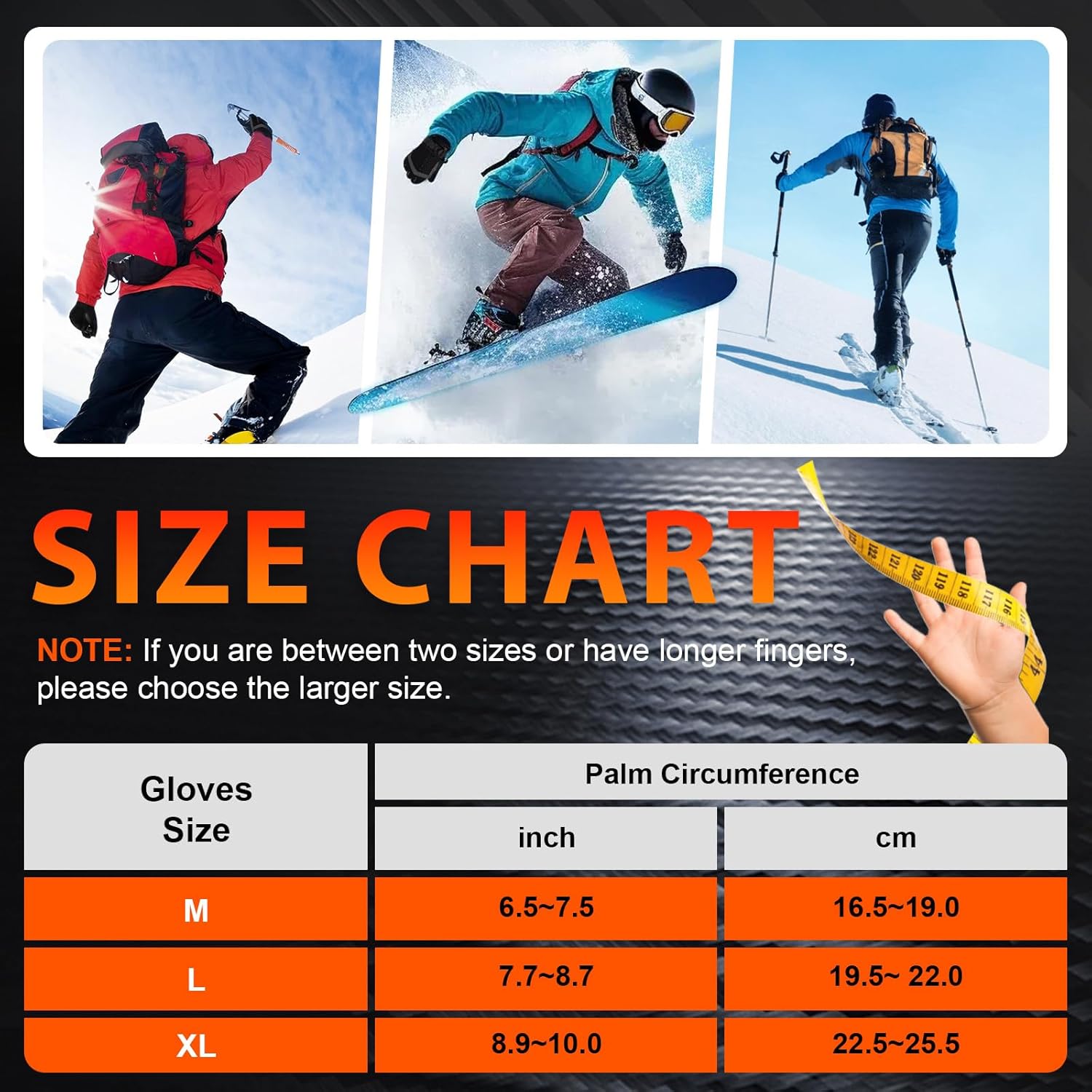 Heated Gloves for Men Women, New Upgrade Rechargeable 6000mAh Heated Gloves, Touchscreen Waterproof Winter Heated Motorcycle Gloves Skiing Camping Hunting Cycing Hiking Fishing Gloves