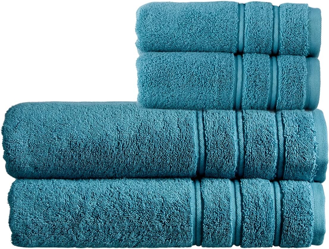 ChristyAntalya Bath Sheets Set | 4 Piece | 100% Turkish Cotton | 600GSM | Soft Plush Luxury Towel Set | 2 Bath Sheets 2 Hand Towels | Quick Dry | Jade TealOEKO-TEX STANDARD 100OEKO-TEX MADE IN GREENOEKO-TEX MADE IN GREENOEKO-TEX MADE IN GREEN