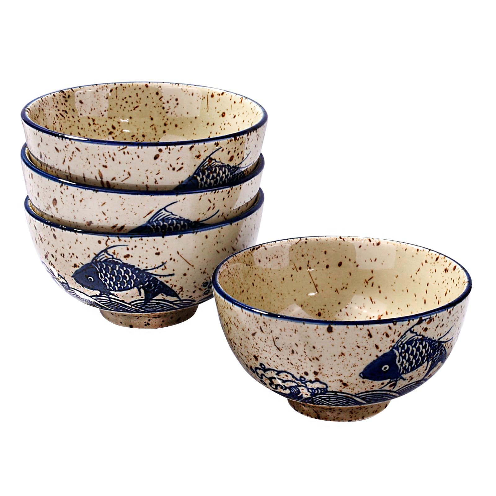 かどかど Amazon.com | Japanese Rice Bowls Set of 4, Ceramic Rice Bowl