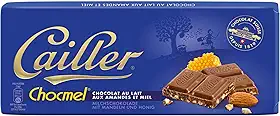 Chocolate Suíço Cailler Ao Leite Amêndoas e Mel Barra 100g