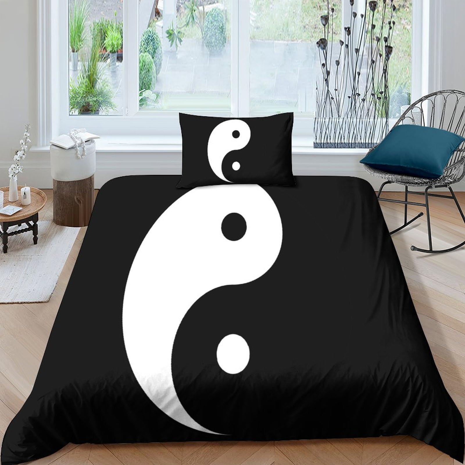 Housses de couettes 3D Kung Fu chinois pour lit simple adulte et enfant avec taie