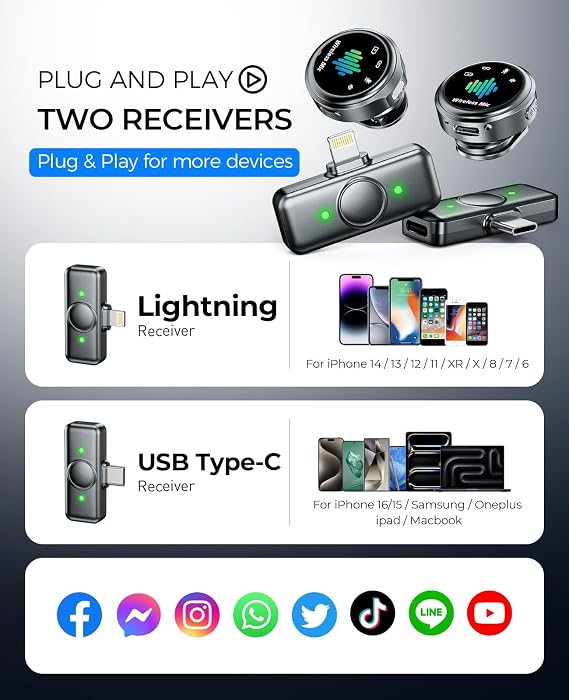 Magnetic Wireless Microphone for iPhone: Smart Noise Reduction