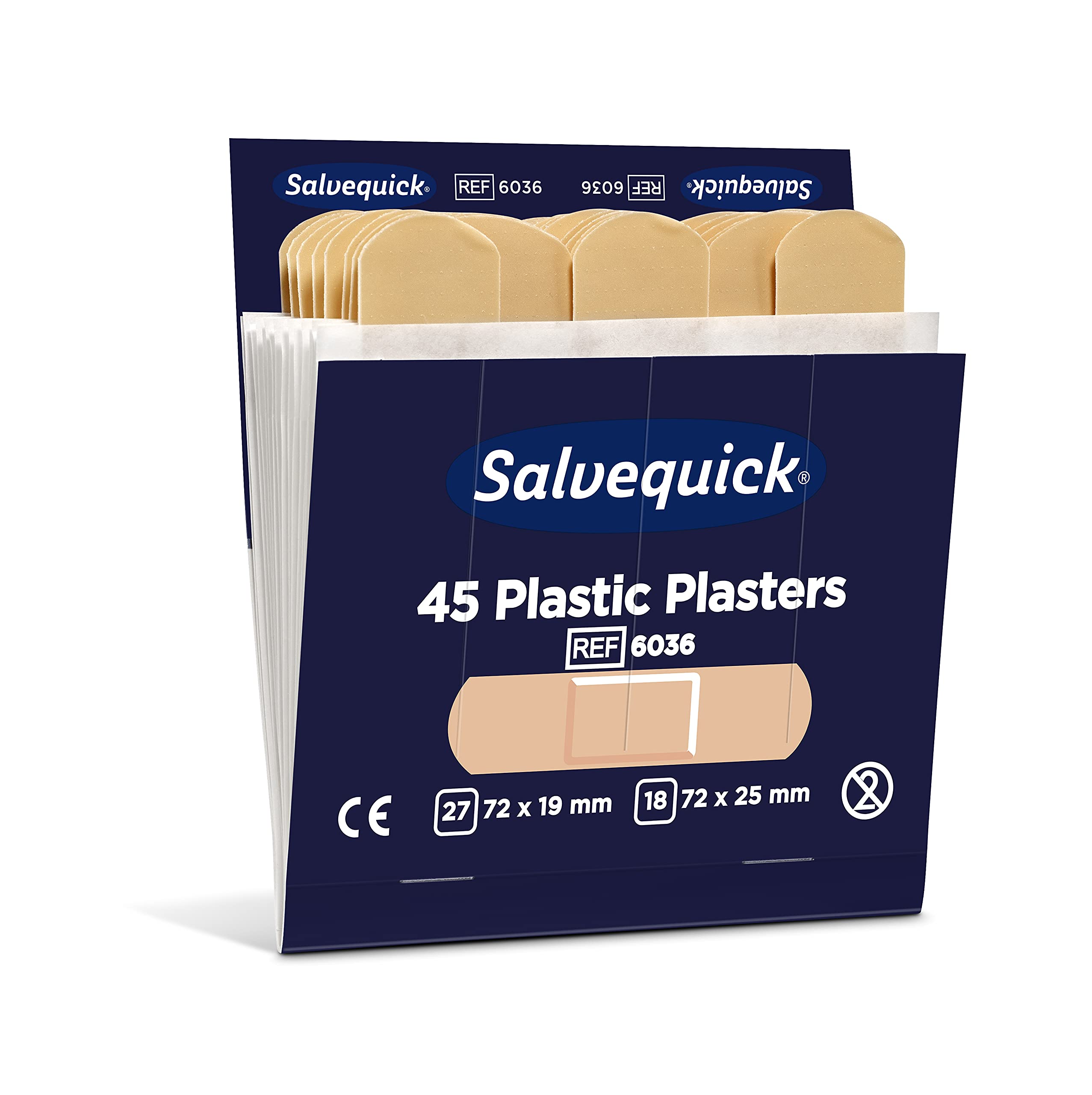 Salvequick ® | Cerotti Plastica| Alta qualità, facili da applicare, flessibili e comodi da usare | Cerotti Anallergici testati | 270 cerotti per scatola