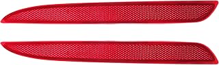 Bumper Reflector Compatible for MAZDA 3 BL 2010-2013, Durable ABS Plastic Red Rear Left Right Bumper Reflector Side Marker