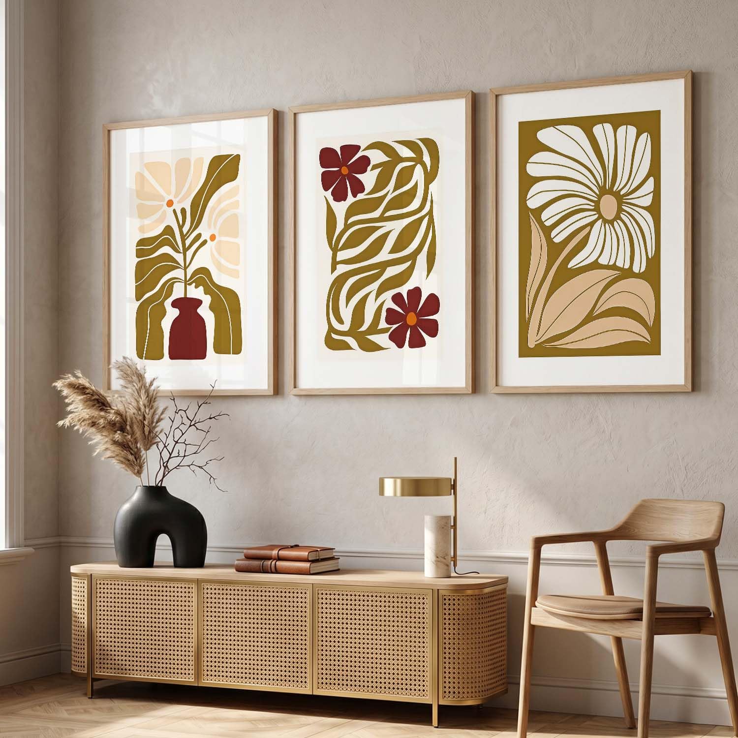 BOHO Wall Art Set - Modern Boho Decor Frames -9 BOHO Wall Art Set - Modern Boho Decor Frames -9