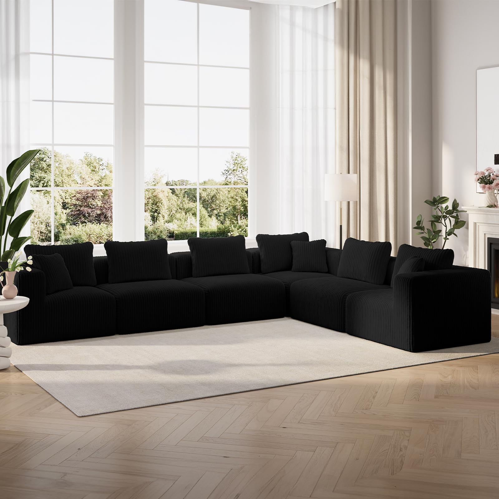 Novilla 141 inch Modular Sectional Sofa
